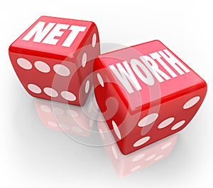 Net Worth Two Dice Total Financial Wealth Value Accounting Risk