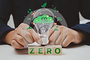 Net zero greenhouse gas emissions to as close to zero as possible, with any remaining emissions reabsorbed into the environment.