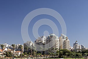 Netanya, Israel, view of the new modern district photo