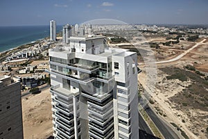 Netanya, Israel, view of the new modern district