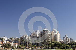 Netanya, Israel, view of the new modern district