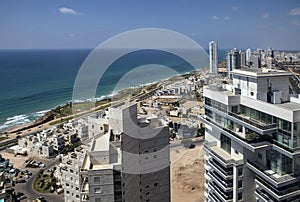 Netanya, Israel, view of the new modern district photo