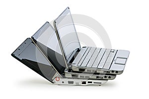 Netbook isolated on the white