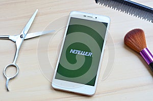 neteller on smartphone