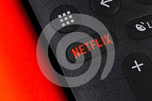 Netflix button on the remote controller
