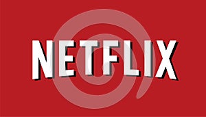 Netflix Logo Editorial Vector