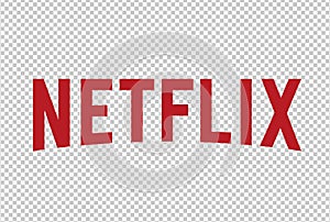 Netflix Logo Editorial word Vector. Online, background.
