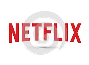 Netflix Logo Editorial word Vector set. Online, background.