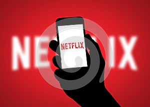 NETFLIX - mobile device with Netflix app