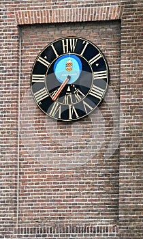 tidal clock in the centre of Maassluis photo