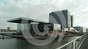 Netherlands, Amsterdam, Piet Heinkade, view of the Bimhuis (concert hall for jazz and improvised music