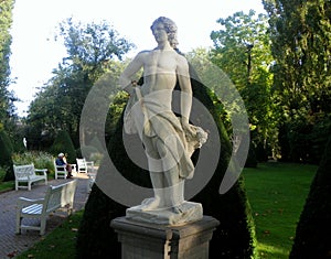 Netherlands, Amsterdam, Plantage Kerklaan 38-40, Artis Royal Zoo (Natura Artis Magistra), statue Autumn