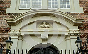 Netherlands, Amsterdam, Prinsengracht 279, Westerkerk, the top of the church door