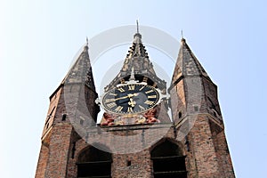 Netherlands, Delft, Oude Kerk - Clock tower photo