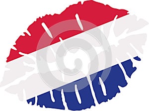 Netherlands flag Kiss