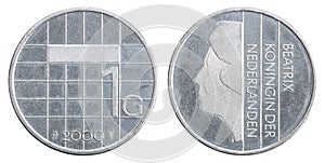 Netherlands guilder coin photo