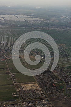 Netherlands, Hague, Schiphol, a view of a city with a mountain in the background