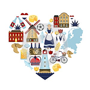 Netherlands Heart Concept