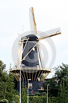 Historical dutch windmill, called the Windhond