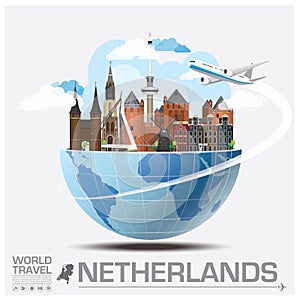 Netherlands Landmark Global Travel And Journey Infographic