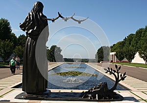 Netherlands American Cemetery and Memorial in Margraten,the Netherlands