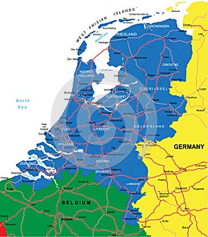 Netherlands map