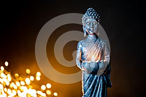 Netherlands. October 2022.buddha statue in calm rest pose. Shakyamuni Buddha is a spiritual teacher, one of the three photo