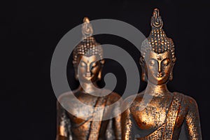 Netherlands. October 2022.buddha statue in calm rest pose. Shakyamuni Buddha is a spiritual teacher, one of the three photo