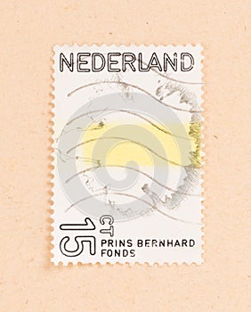 THE NETHERLANDS 1970: A stamp printed in the Netherlands shows the Prins Bernhard Fonds, circa 1970