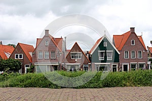 Netherlands, Volendam, typical buildings