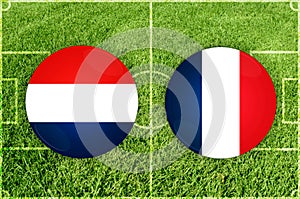 Netherlands vs France football match