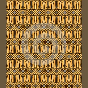 Netrivail abstract floral geometric pattern, background, vector seamless