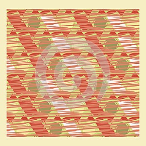 Netrivail abstract floral geometric pattern, background, vector seamless
