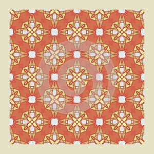 Netrivail abstract floral geometric pattern, background, vector seamless