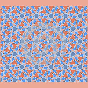 Netrivail abstract floral geometric pattern, background, vector seamless