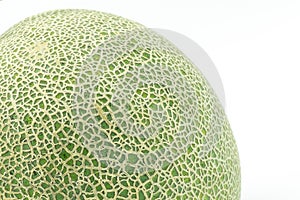 Netted Melon skin close up background.