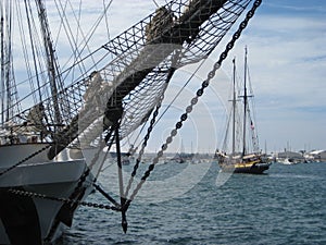 Netting, Chains, & Old Sailing Ships