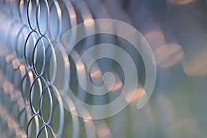 Netting fence close up