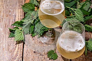 Nettle craft fizz beer