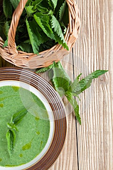 Nettle cream soup