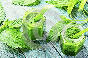 Nettle herbal smoothie