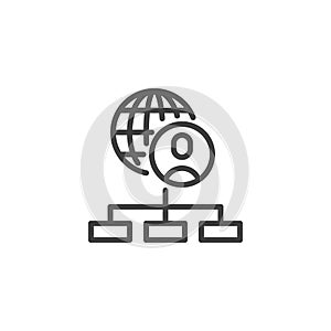 Network Administrator line icon