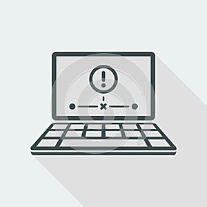 Network alert error - Flat minimal icon