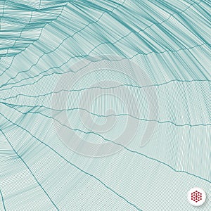 Network Background. Connection Structure. Wireframe Polygonal Vector Illustration.