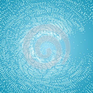 Network Background. Connection Structure. Wireframe Polygonal Vector Illustration.