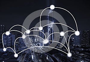 Network business conection concept - Network business conection