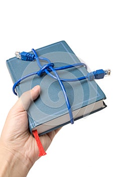 Network cable and book