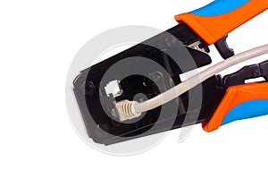 Network cable crimper