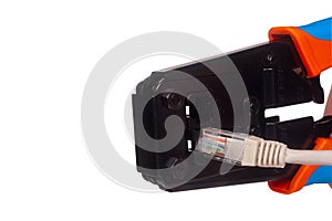 Network cable crimper