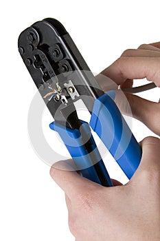 Network cable crimper 7